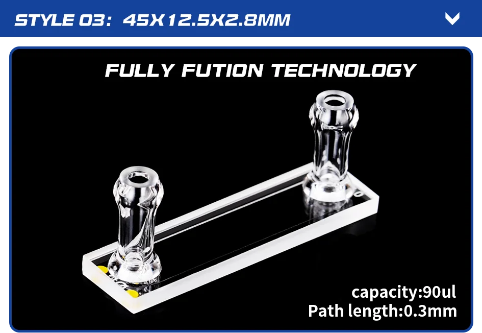 0,1/0,2/0,5/1/2 mm Mikro-Quarz-Flusskuvette, optische Kontaktflüssigkeitskuvette für UV-Vis-Spektrophotometer – Detail 6