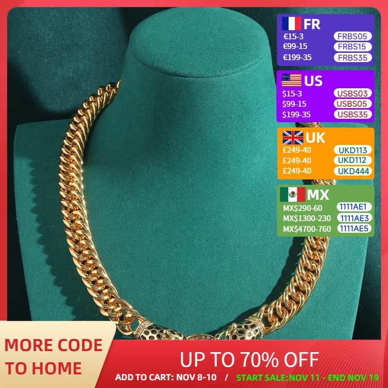 

Роскошные дизайнерские ювелирные изделия, ожерелье-цепочка с головой леопарда, женское золотого цвета, винтажные африканские аксессуары, изготовление модных вечеринок 2025 года