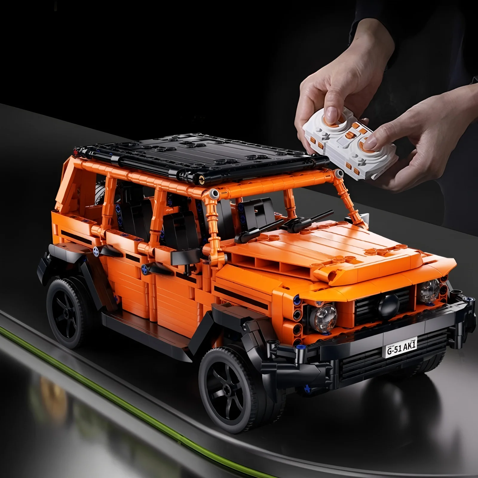 نموذج سيارة السباق الفني بنة التكنولوجيا 1:14 DIY Supercar بنة لغز لعب الأطفال والكبار DIY الهدايا