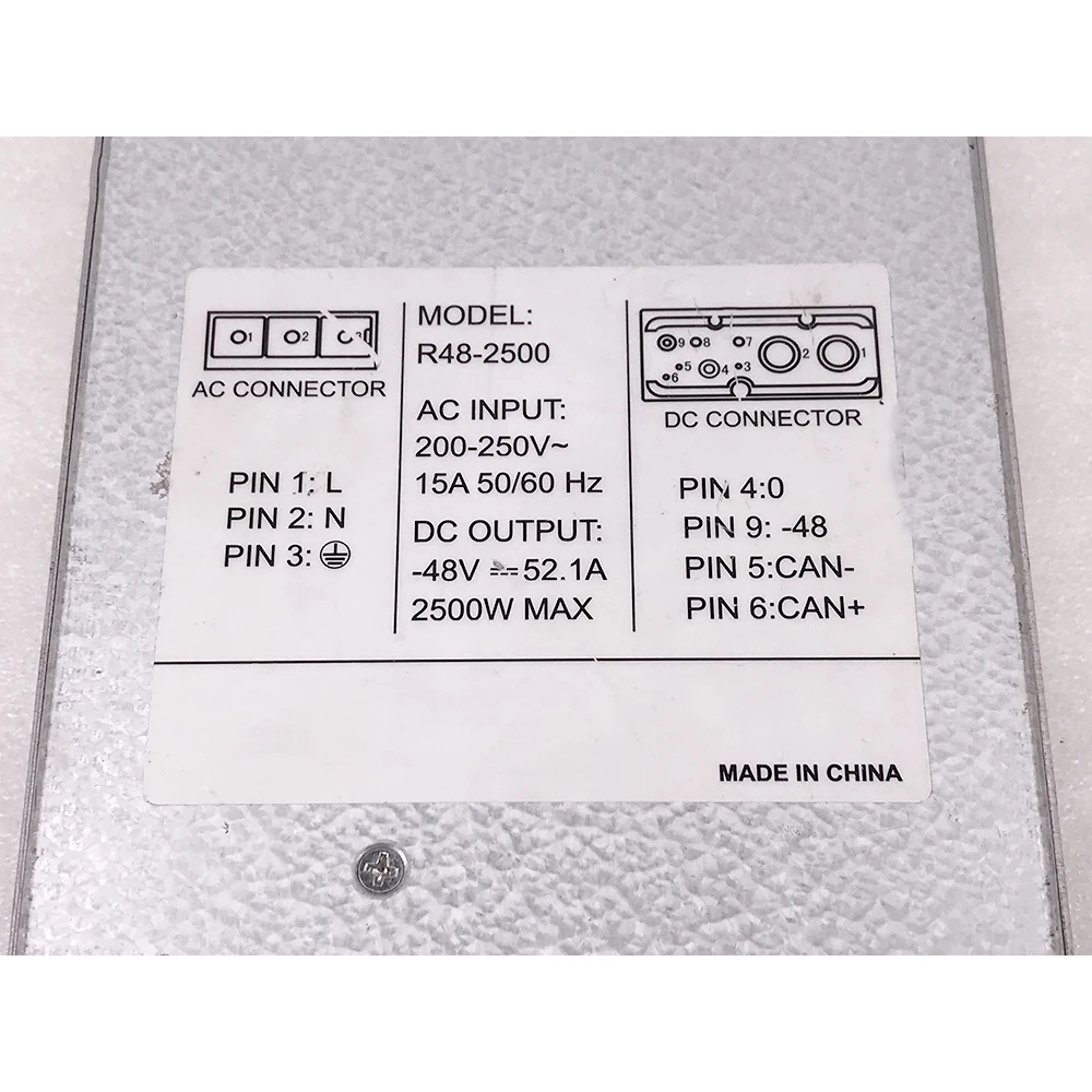 R48-2500 For EMERSON Communication Power Supply 48V 52.1A 2500W