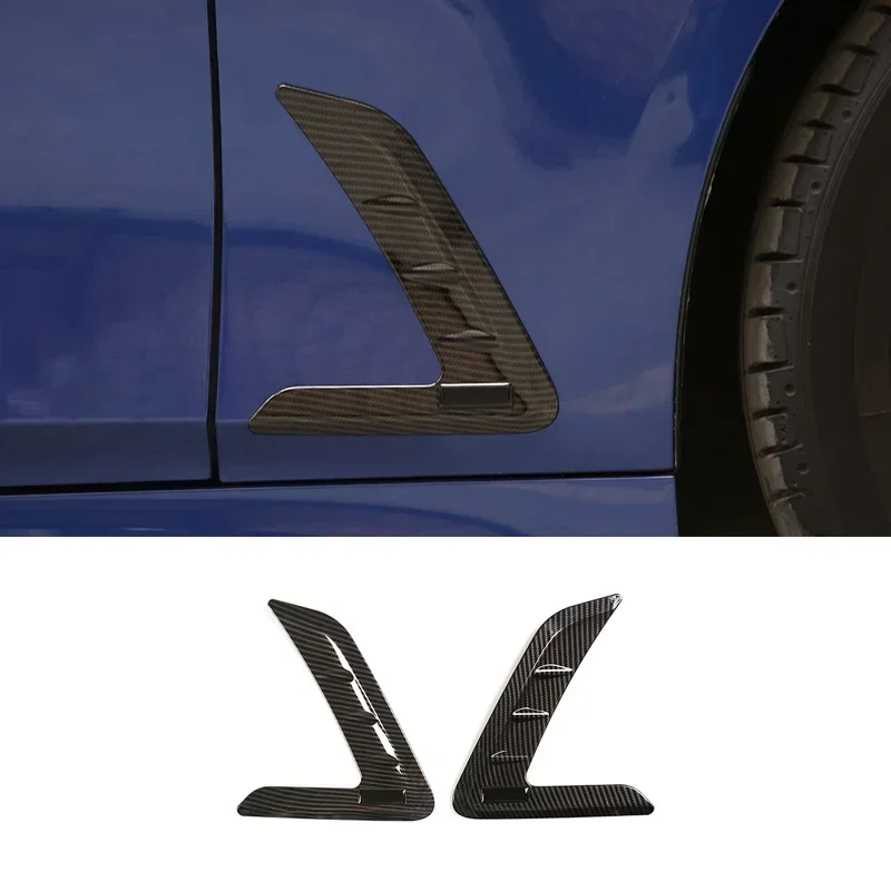 For BMW 3 Series G20 G28 325 320 330i 2020-2023 ABS Black Car Side Wing Fender Air Guide Vents Frame Trim Sticker  Accessories