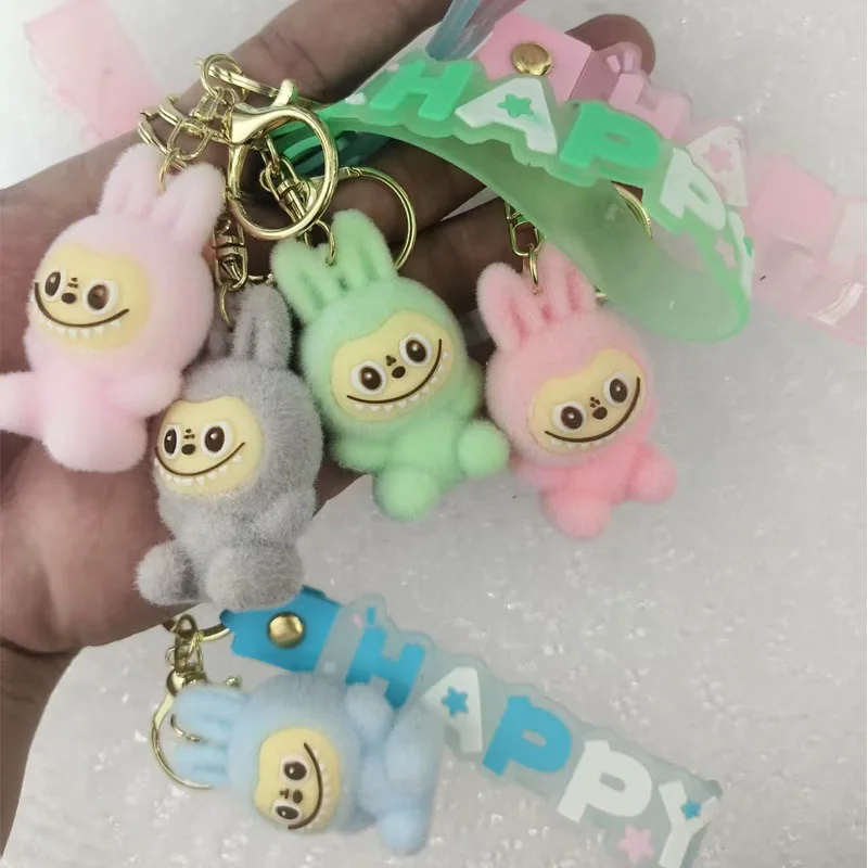 

new for bubu Keychain Doll Kawaii Keyring Cute Cartoon Creative Mobile Phone Bag Pendant Charms Backpack Decoration Gifts