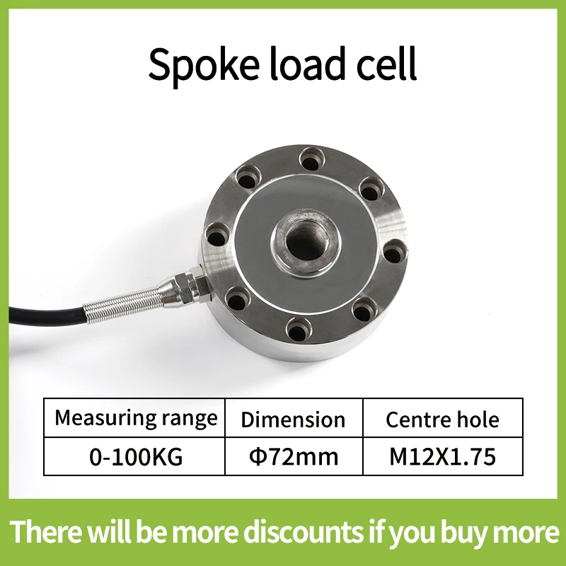Wielspaak Load Cell Sensor met indicator Display Testspanning en druk 50KG 100KG 200KG 300KG 500KG 1T