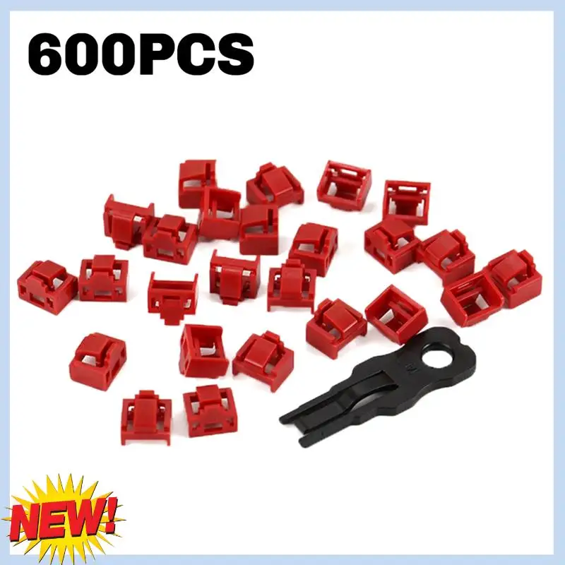 

AT14 600Pcs Red RJ45 Port Ethernet LAN Hub Anti Dust Cover Plug Cap Blockout Protector With Proprietary Lock And Key