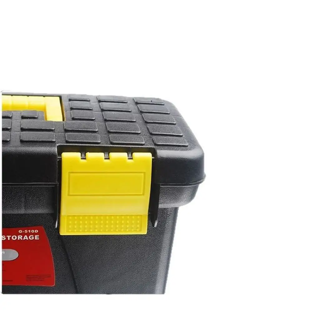 10 Inch Hardware Organizer Box Double Layer Portable Case For Farm Tools Electric Grinder Storage Maintenance Toolbox