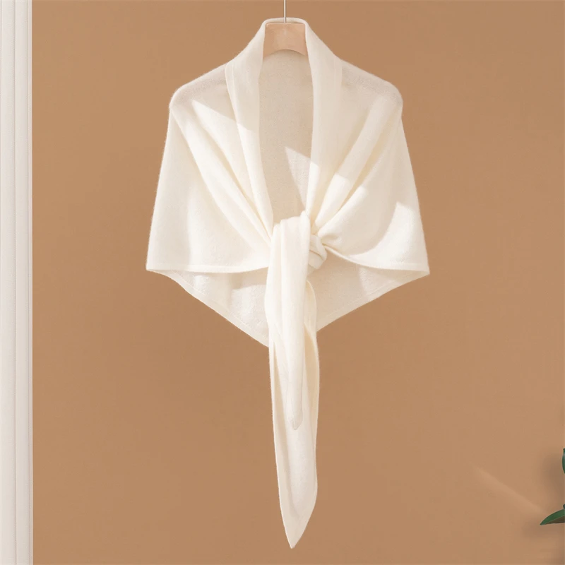 خريف شتاء دافئ شال أنيق للنساء 100% الكشمير الخالص وشاح محبوك تنوعا كبير مثلث وشاح لينة الرقبة أدفأ #2