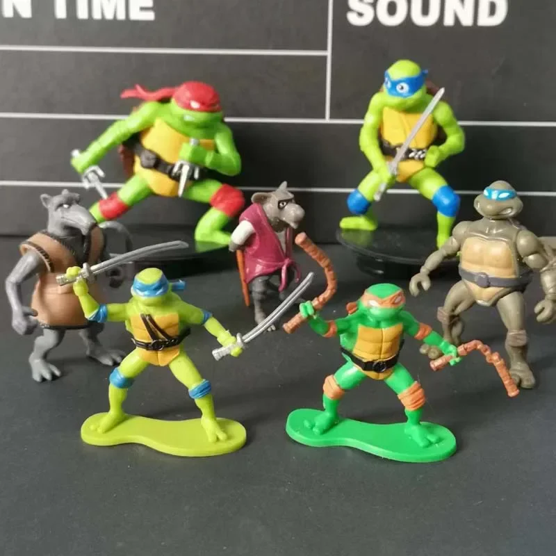 

Teenages Mutant Ninja Turtles Leonardo Raphael Master Splinter Shredder Movable Joint Action Figures Collectible Toys Kids Gifts