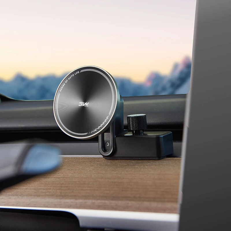 The 3W wireless fast charging magnetic phone holder is suitable for Tesla Model Y/3 new version of the central control screen