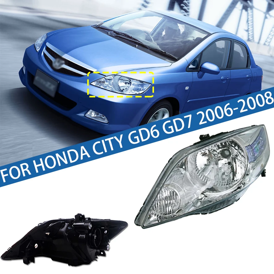 

Для Honda City GD6 GD7 2006 2007 2008 седан передний бампер фары фары дальнего света указатель поворота 33101-SDA-H02