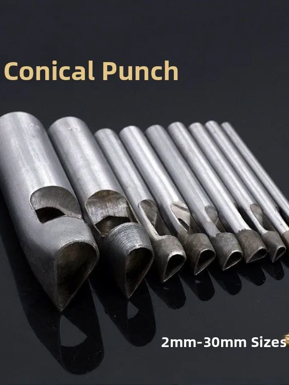 Handmade DIY Tool Commas Shape Punch for Leather Embossing Irregular Pattern Waterdrop Shape Leather Tool Handcraft Punch