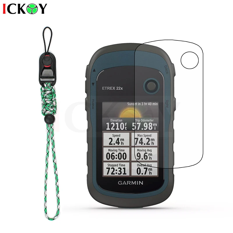 Quick Release Wrist Strap Hand Rope Lanyard+Screen Protector Shield Film for Garmin eTrex 32X 22X 30X 20X 10X 30 221X 329X 229X