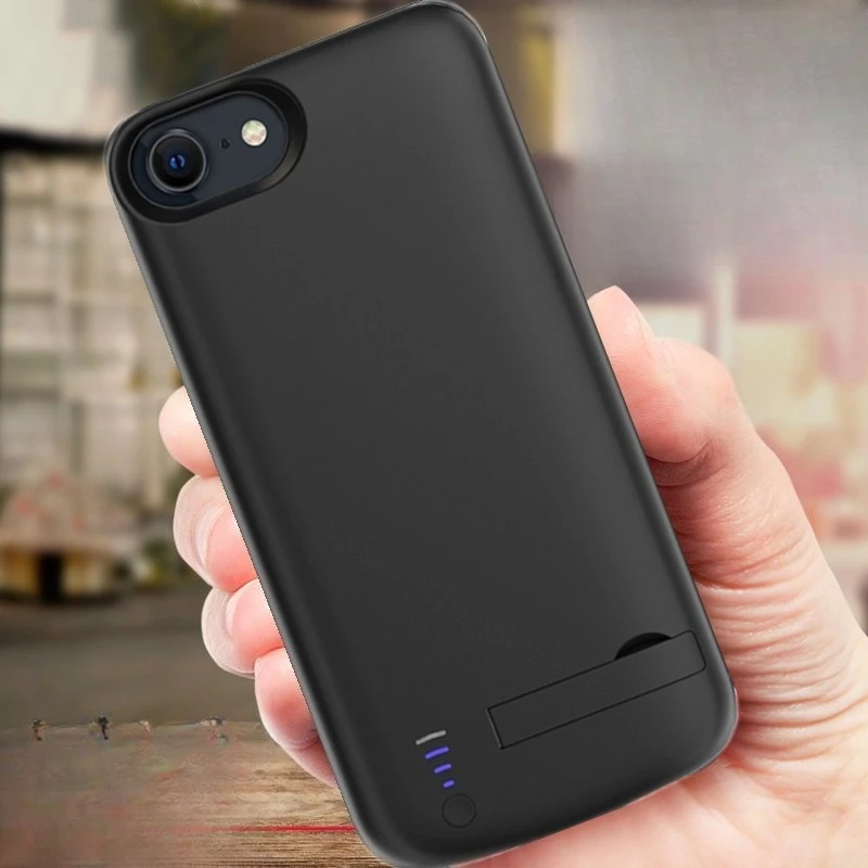 20000mAh قوة البنك آيفون 8 7 6S 6 6P GSP 7P 8P شاحن بطارية حالات سيليكون للصدمات الخارجية احتياطية قوة البنك
