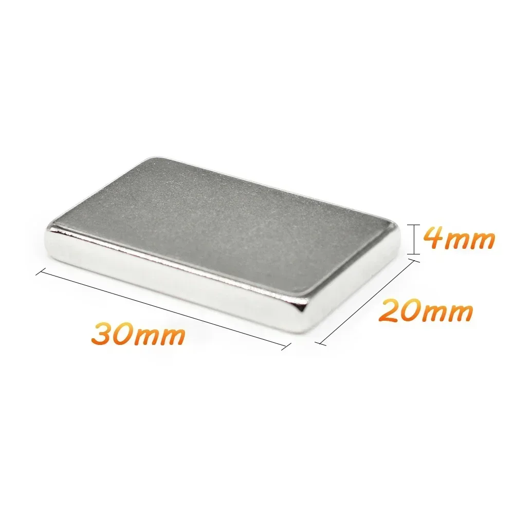 30x20x4mm Strong Search Magnet Sheet N35 Block Rectangular Permanent Neodymium Magnet 30x20x4 30*20*4 mm