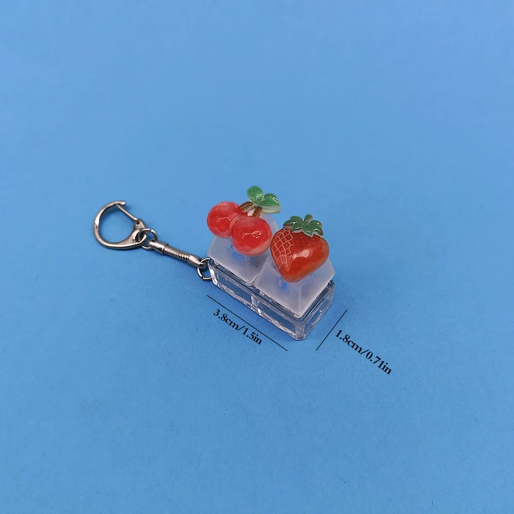 Schlüssel kappe Schlüssel bund Handy Anhänger Obst Kawaii Schlüssel ring Fingers pitze Dekompression Neuheit Pop Zappeln Spielzeug Valentinstag Weihnachts geschenk – Detail 12