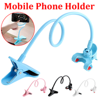 Universal Lazy Bracket Mobile Phone Holder Goose Neck Stand Stents Flexible Bed Desk Table Clip Bracket for Smartphone Holder