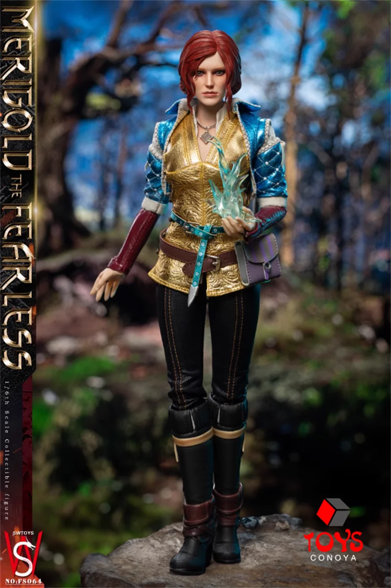 In Stock SWTOYS FS064 1/6 Triss Merigold Action Figure 12'' Female Soldier Figurine Full Set Collectible Model Toy