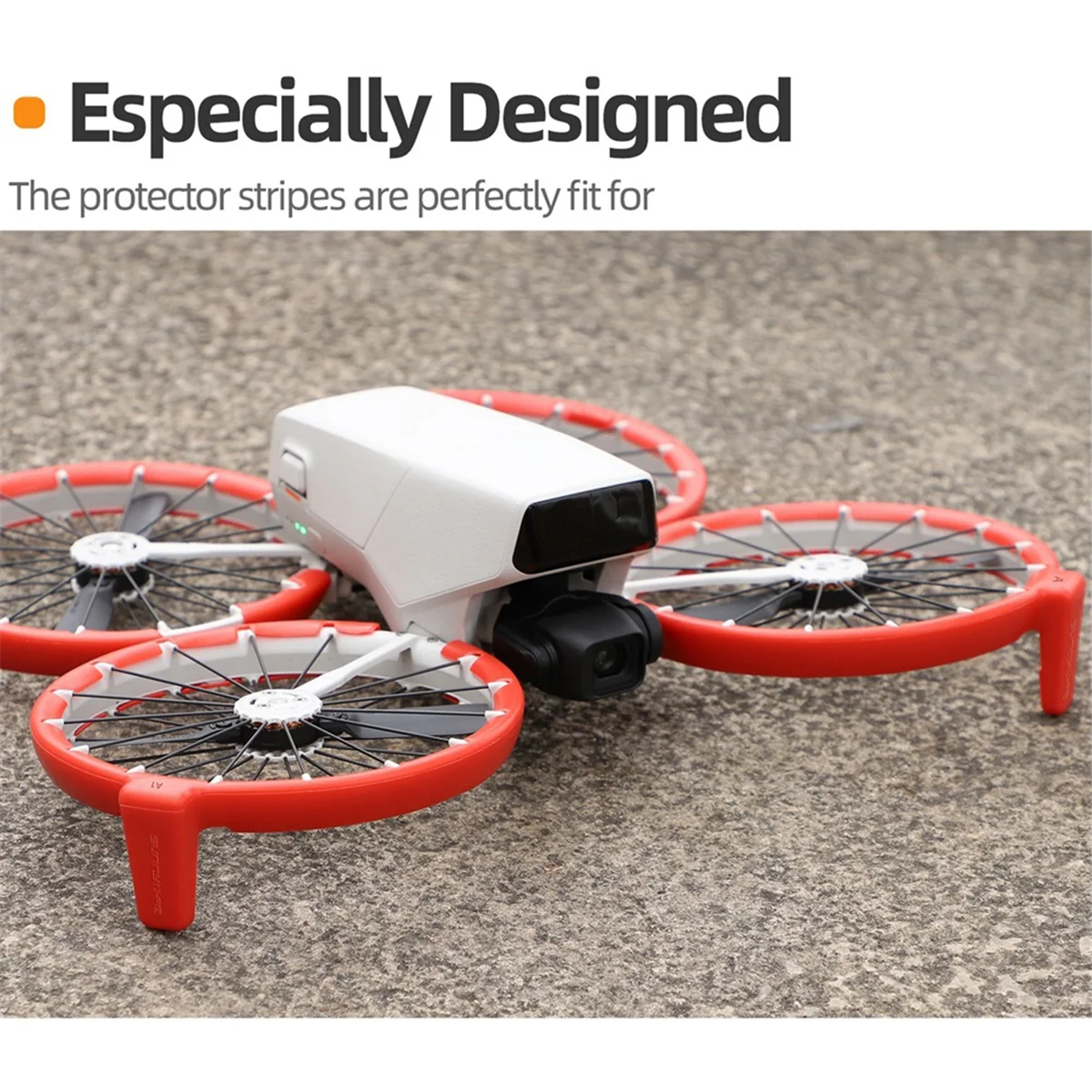 SUNNYLIFE لـ DJI Flip Paddle Protector المضادة للتصادمات بدون طيار الداعم حامل المروحة شفرة حماية حلقة الملحقات البرتقالية