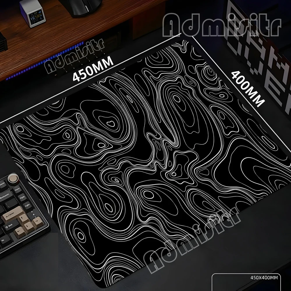 Strata Liquid Mouse Pad 22X18cm Pc Square Computer Accessories Office Game Table Mats Rubber Anti-slip Mousepads Small Deskmat