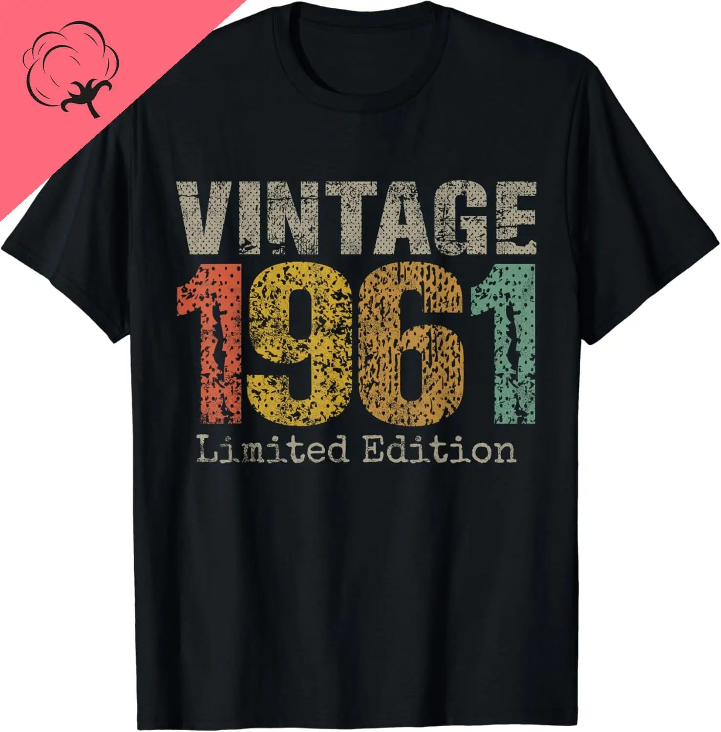 Vintage Limited Edition Aniversário T-Shirt, Presentes 63 Anos, Roupa engraçada do aniversário, Tops, T-shirt gráfica