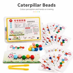 Clip Beads Toys Color Sorting Montessori Toy Educational Preschool Learning Toys Gifts Fine Motor Skill Toy For Preschool Kids