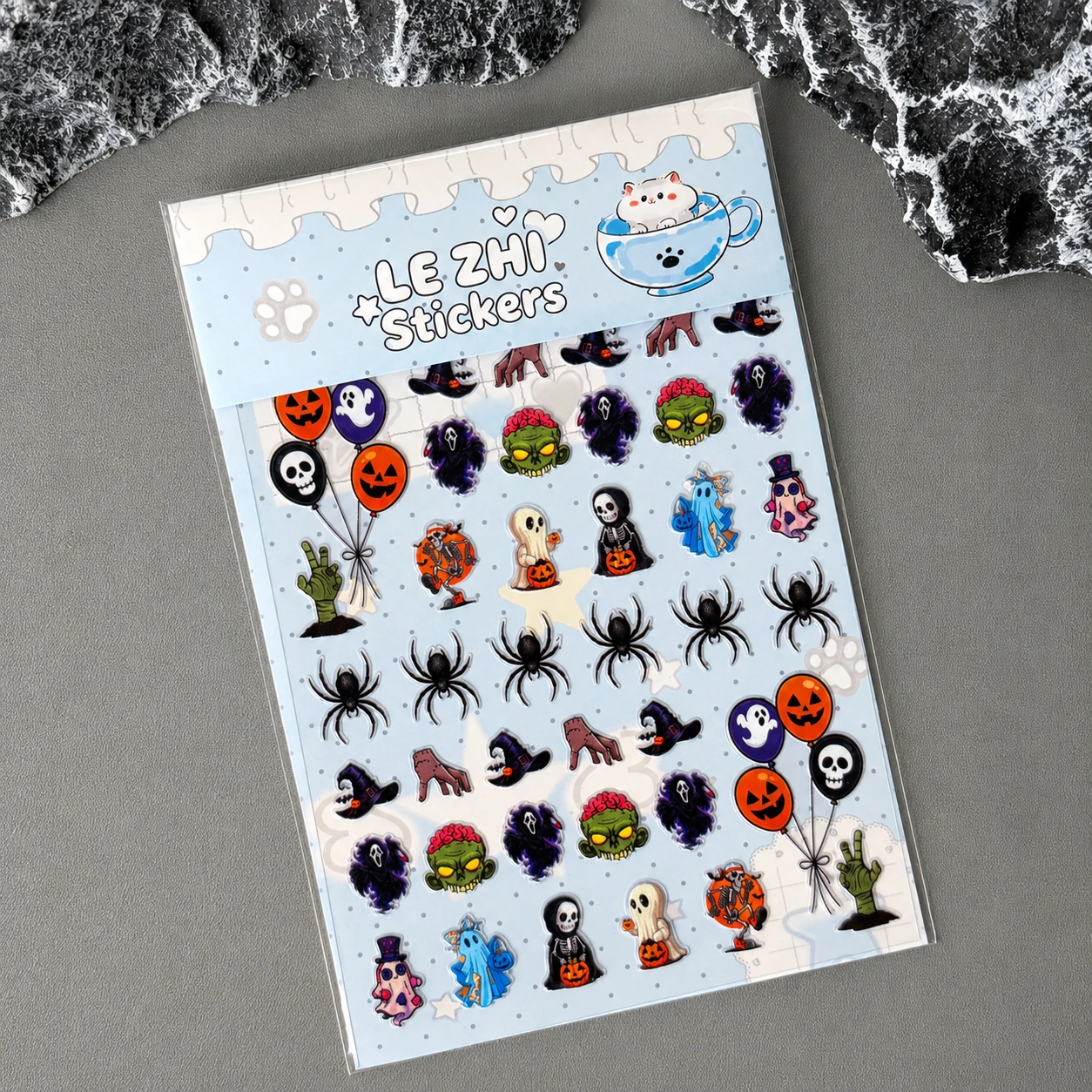 Stiker PVC Halloween Gothic Y2 - Nail Art Gothic ulasan dan harga