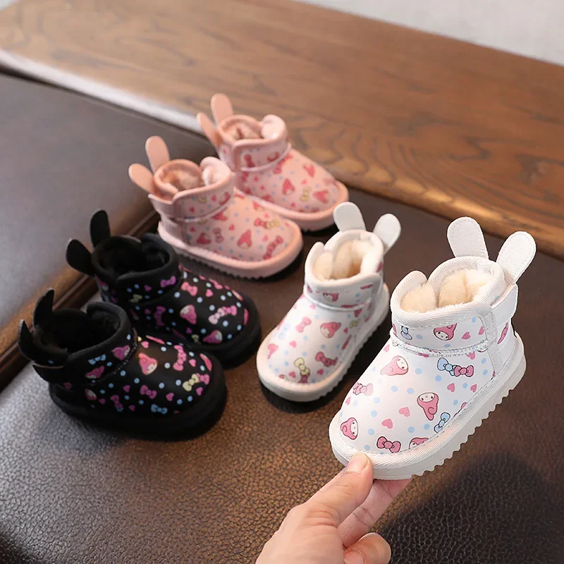 Cute Comfort Simple Girl Boots Warm Fashion Versatile Daily Winter Boots for Child Sweet Princess Artistic Exquisite Child Shoe