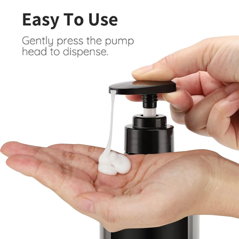 5 قطعة فارغة 300/500 مللي إعادة الملء مضخة موزع زجاجات البلاستيك زجاجة محلول مضخة الحاويات ل شامبو استحمام جل مكيف #6