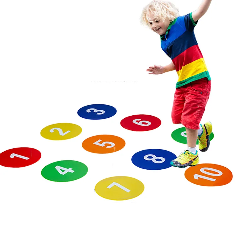 Numbered Spot Markers For Sports Basketball Football Training Adults Children Sensory Integration Toys Hopscotch Floor Mat