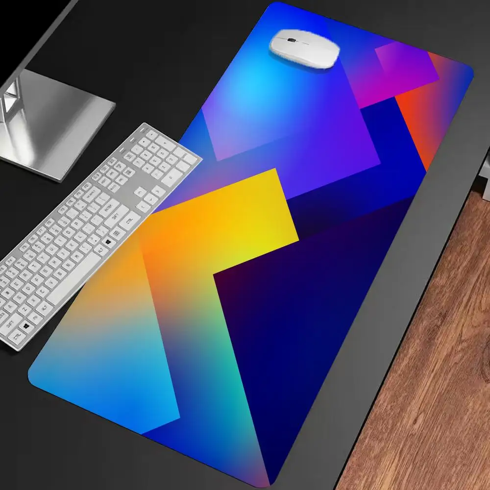 

Color Block Geometry Mouse Pad Multi-Size non-slip Gaming mouse pad Gamer E-Sports Mat Game Mechanical Keyboard XXL Desk Mat
