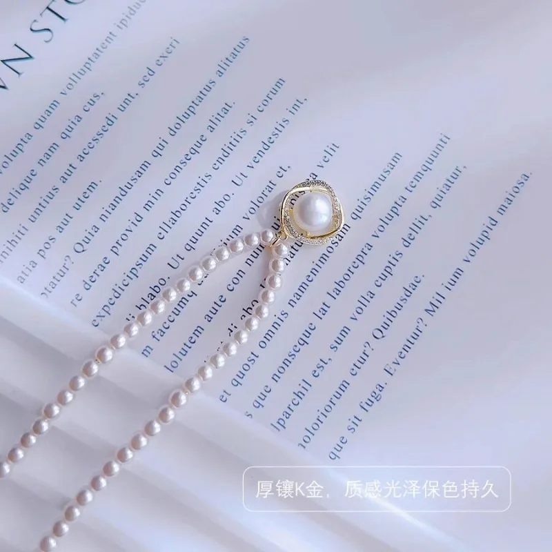 Mini Imitation Pearl Beadwork Choker Necklace for Ladies Elegant Design Premium Niche Versatile Light Luxury Handmade Jewelry