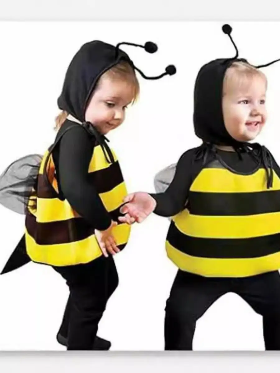 loween Bee Wings コスチュームセット 子供用 パル 大人用 親子コスプレ ポリエステル素材 ブランドなし 商標登録なし