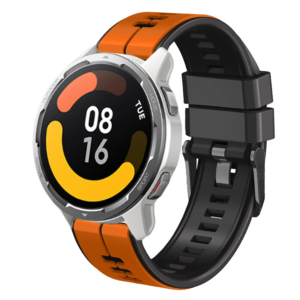 22 مللي متر حزام (Band) ساعة حزام النسخة العالمية شاومي Mi ساعة لون 2 الرياضة S1 برو نشط سيليكون الأشرطة حزام الساعات سوار Correa