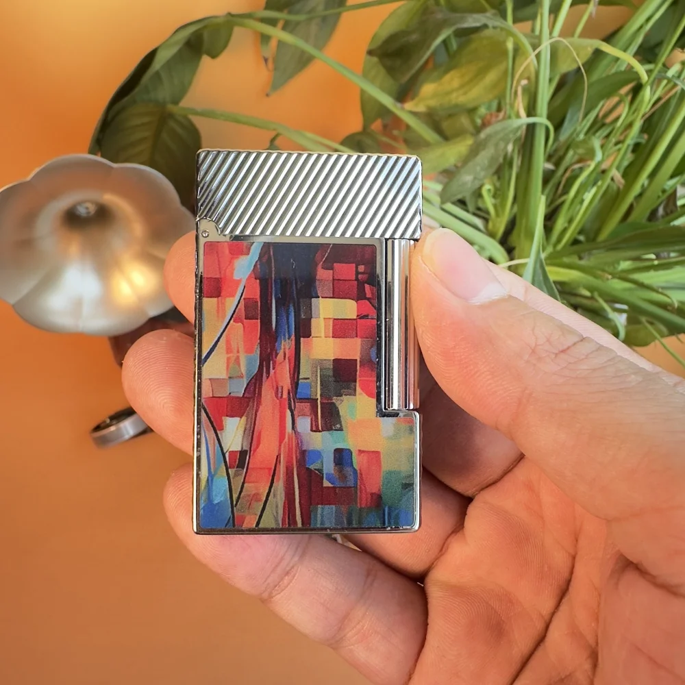 

Роскошная зажигалка из чистой меди, камуфляжный стиль, громкий звук, мужской подарок, газовая заправка, подарочные расходные материалы