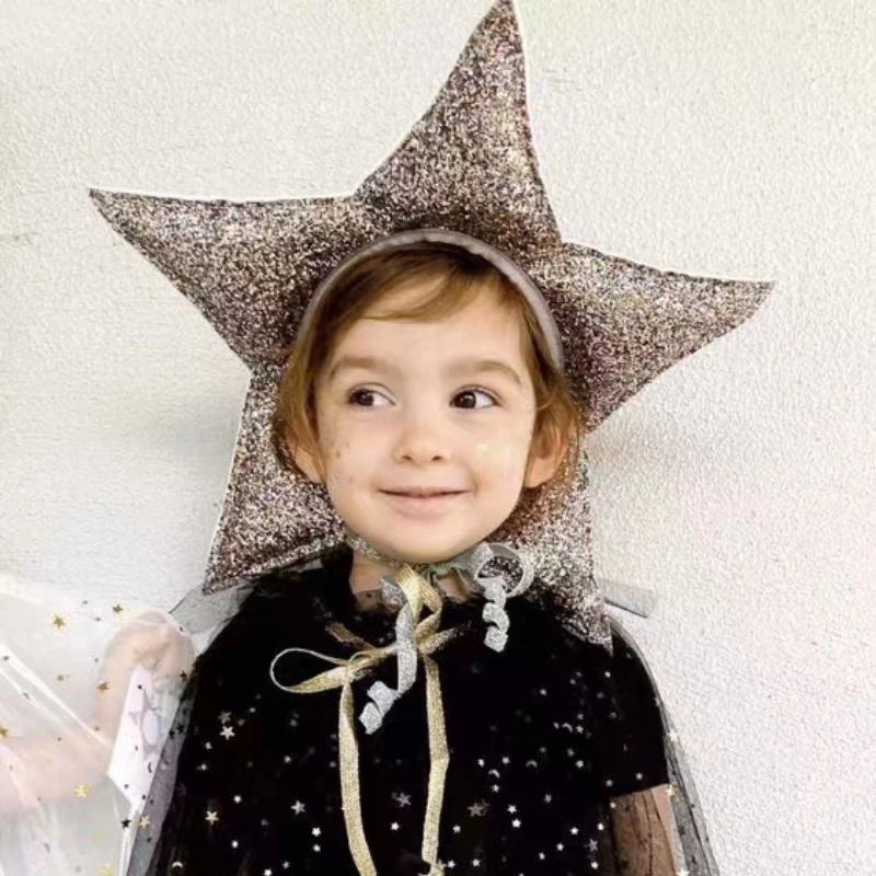 Handmade Children\'s Star Headdress Kindergarten Prom Performance Costumes Props Boys and Girls Prom Performance Hair Accessories