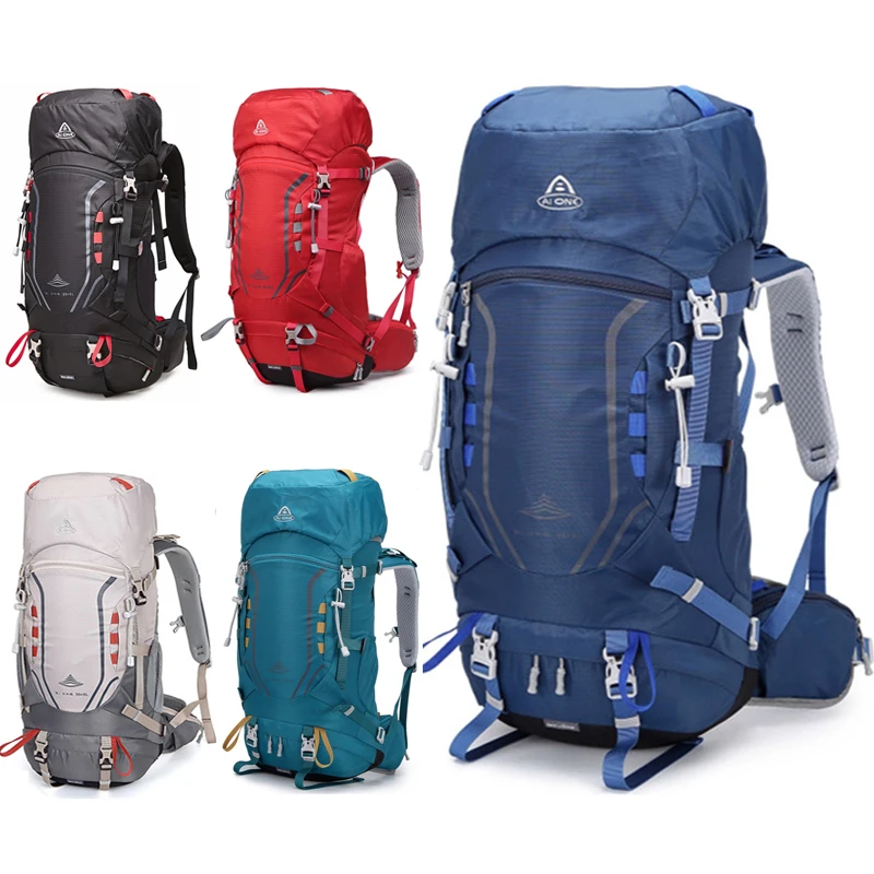 Professional 35+5L Hiking Backpack Suspended Back Mountaineering Bag Unisex Touring Travel Bag Tactical Molle Trekking Rucksack