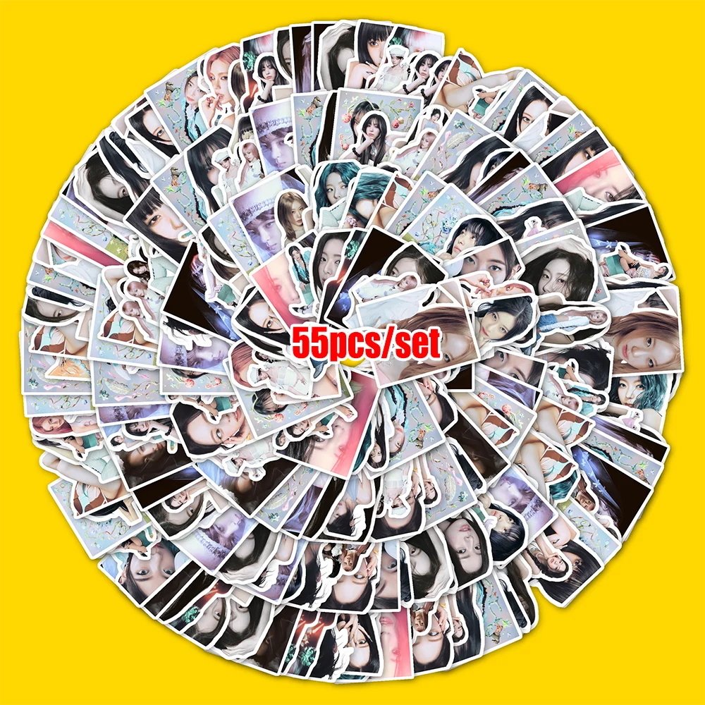 50Pcs Creative KPOP Cartoon Stickers Waterproof Vinyl Decals Idol Collection Stickers Travel Gear