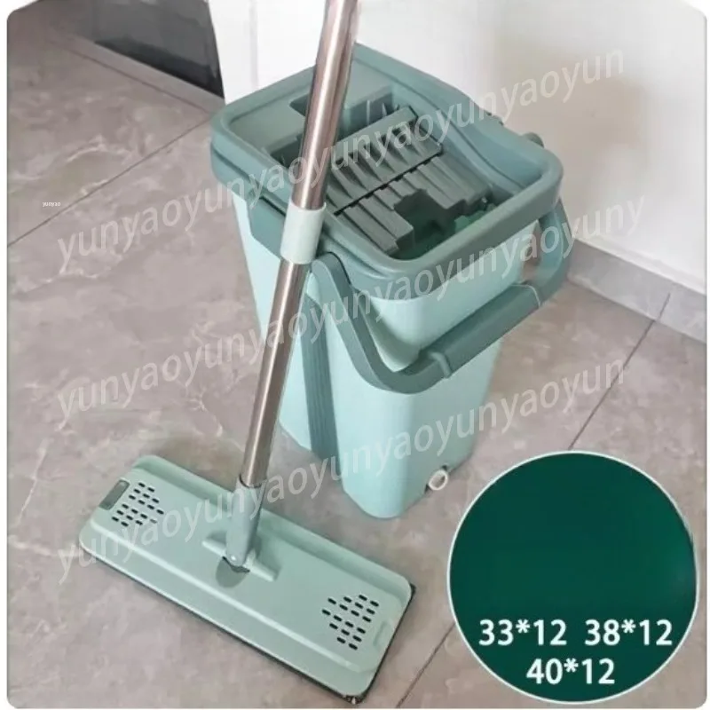 

Набор для уборки: швабра-артифакт для ленивых, плоская швабра для быстрой уборки без отжима руками, впитывающая швабра с отжимом, с ведром