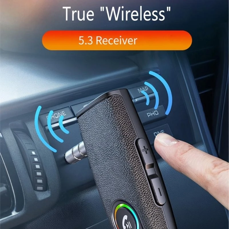 Ricevitore wireless 3.5+scheda TF Compatibile 5.3 Riproduzione 15 ore gioco