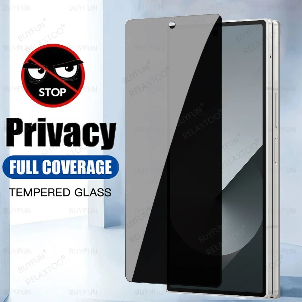 Privacy Tempered Glass For Samsung Galaxy Z Fold 6 2024 Anti Spy Screen Protector Samsong ZFold Fold6 zFold6 9H Protective Film