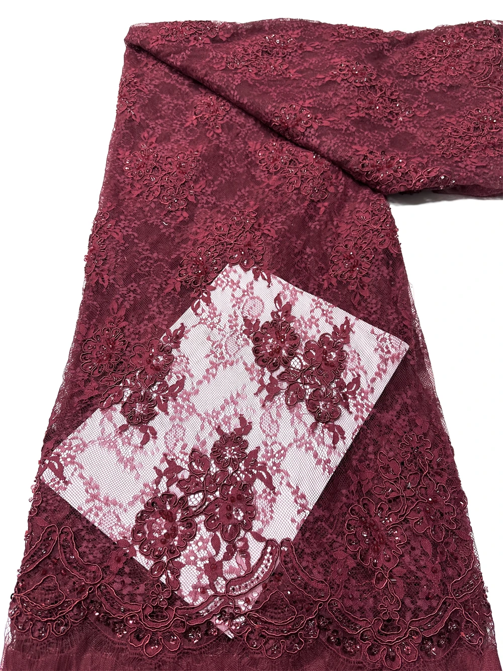 

3 ярда африканской тяжелой кружевной ткани с бисером, французские свадебные пайетки, роскошный нигерийский тюль 2026 года, материал для свадебных платьев