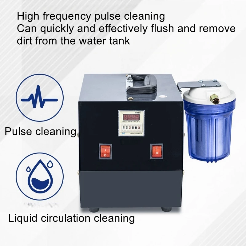 Car warm air small water tank cleaning machine pulse filter for truck engine internal and external rust removal and descaling