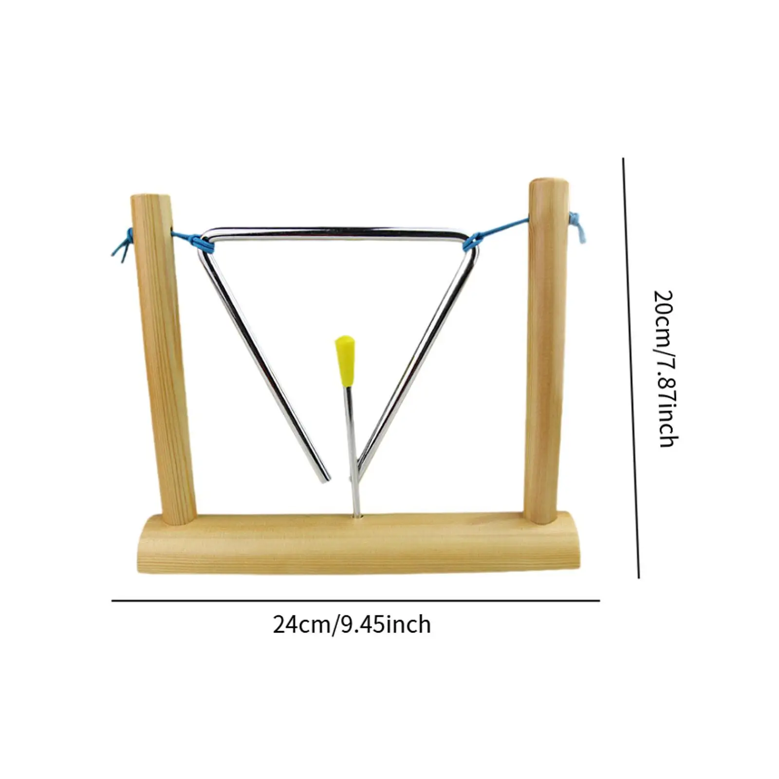 Musical Triangle with Stand Children Percussion Triangle for Birthday Gift