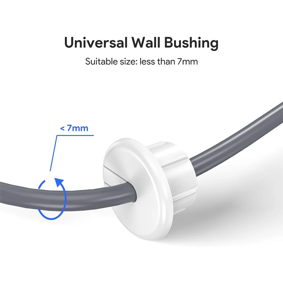 Wall Bushing for Starlink Dishy Ethernet Cable, Cable Routing Kit Wall Hole Feed Through Cable Bushing for Starlink 2Pcs