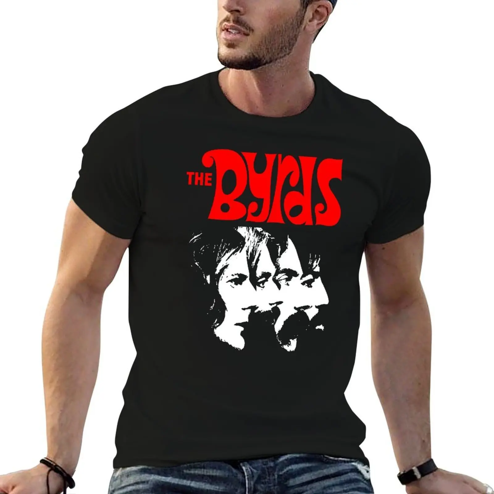 

The Byrds T-Shirt t shirts for man graphic vintage man t shirt cotton high quality t shirts for man cotton T-shirt