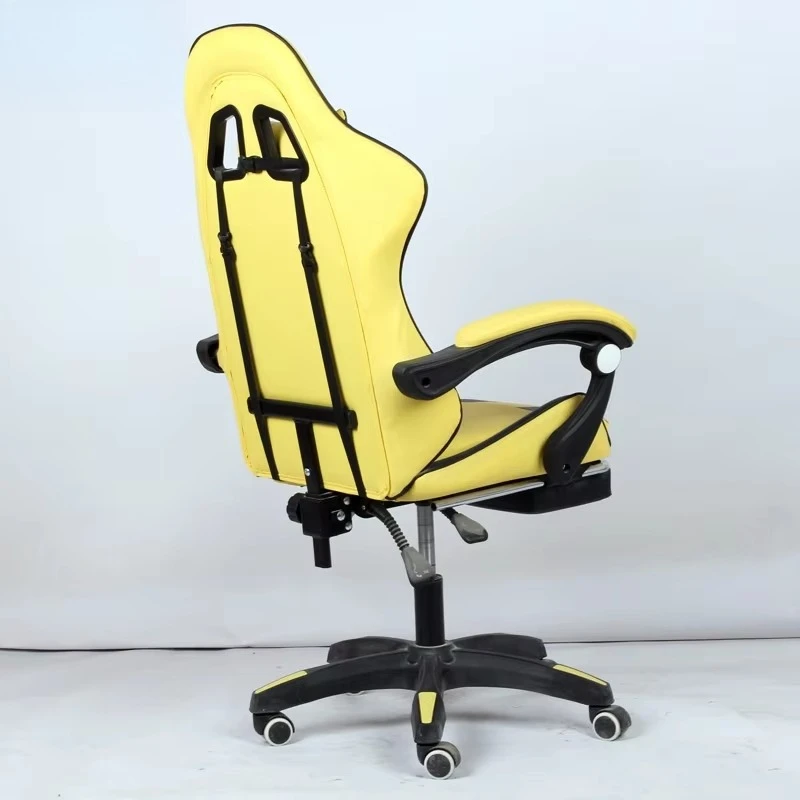 Tropical design ergonomic rotating office chair iron base reclining game chair foldable lifting