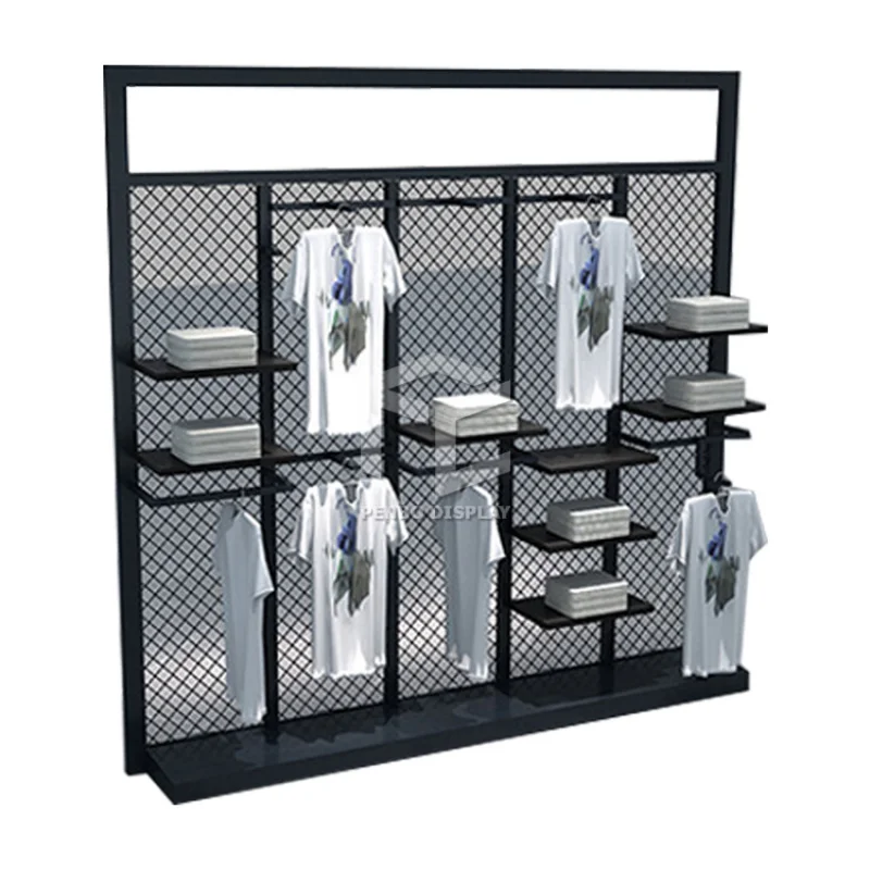 

2025customized. modern custom display stand retail metal hanging clothes display racks, garment store furniture/c