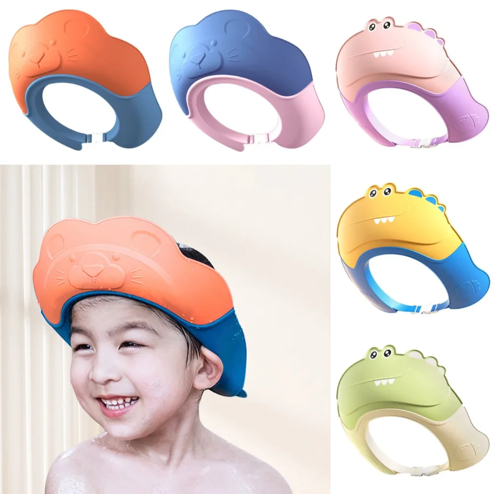 Shampoo Artifact Baby Shower Cap Ear Protection Bathing Hair Wash Hat Safe Adjustable Bath Head Cover Kids
