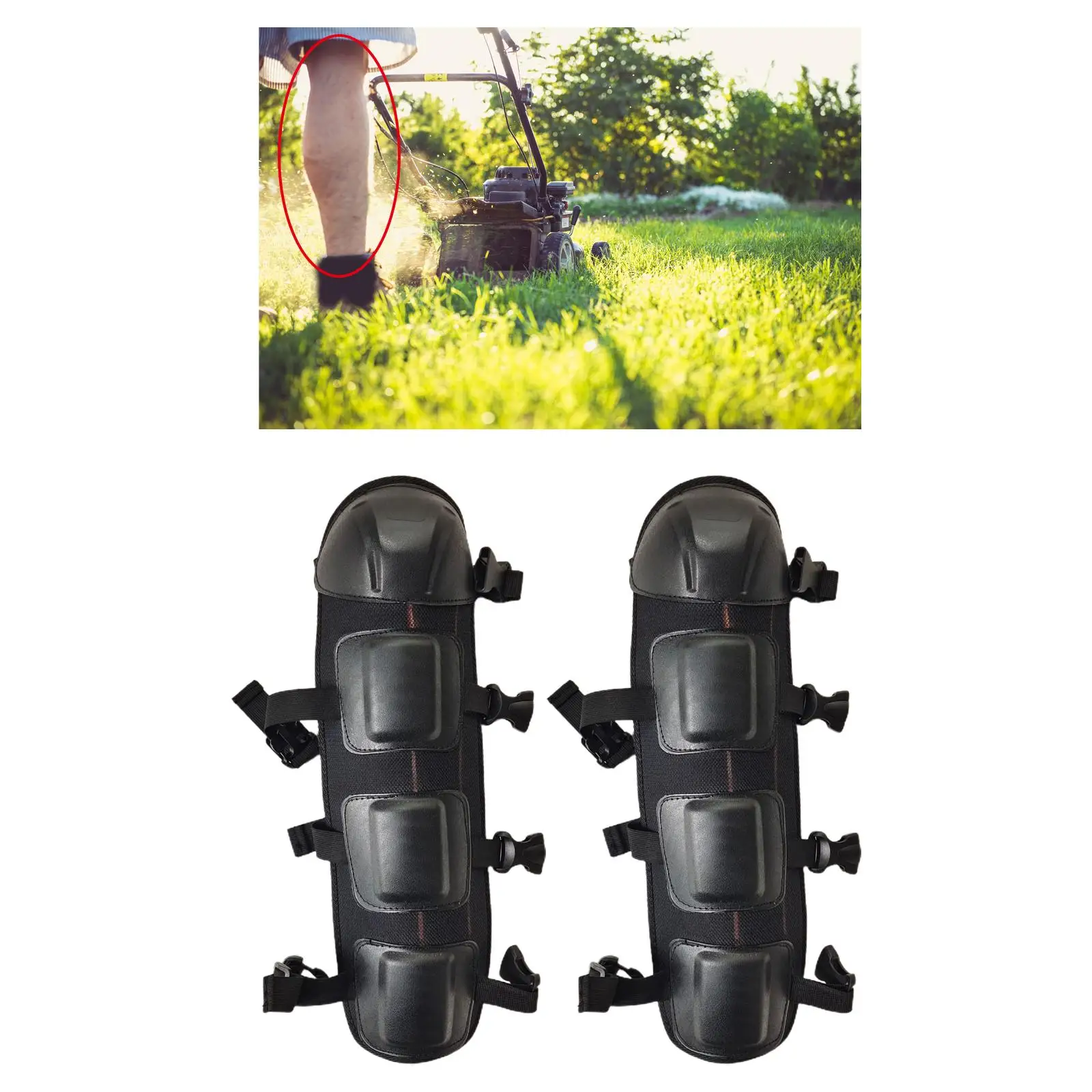 Work Knee Pads Kneelet Protective Gear Soft Leg Protector Chain Saw Shin Guards for Cycling Mountain Bikes Gardening Riding