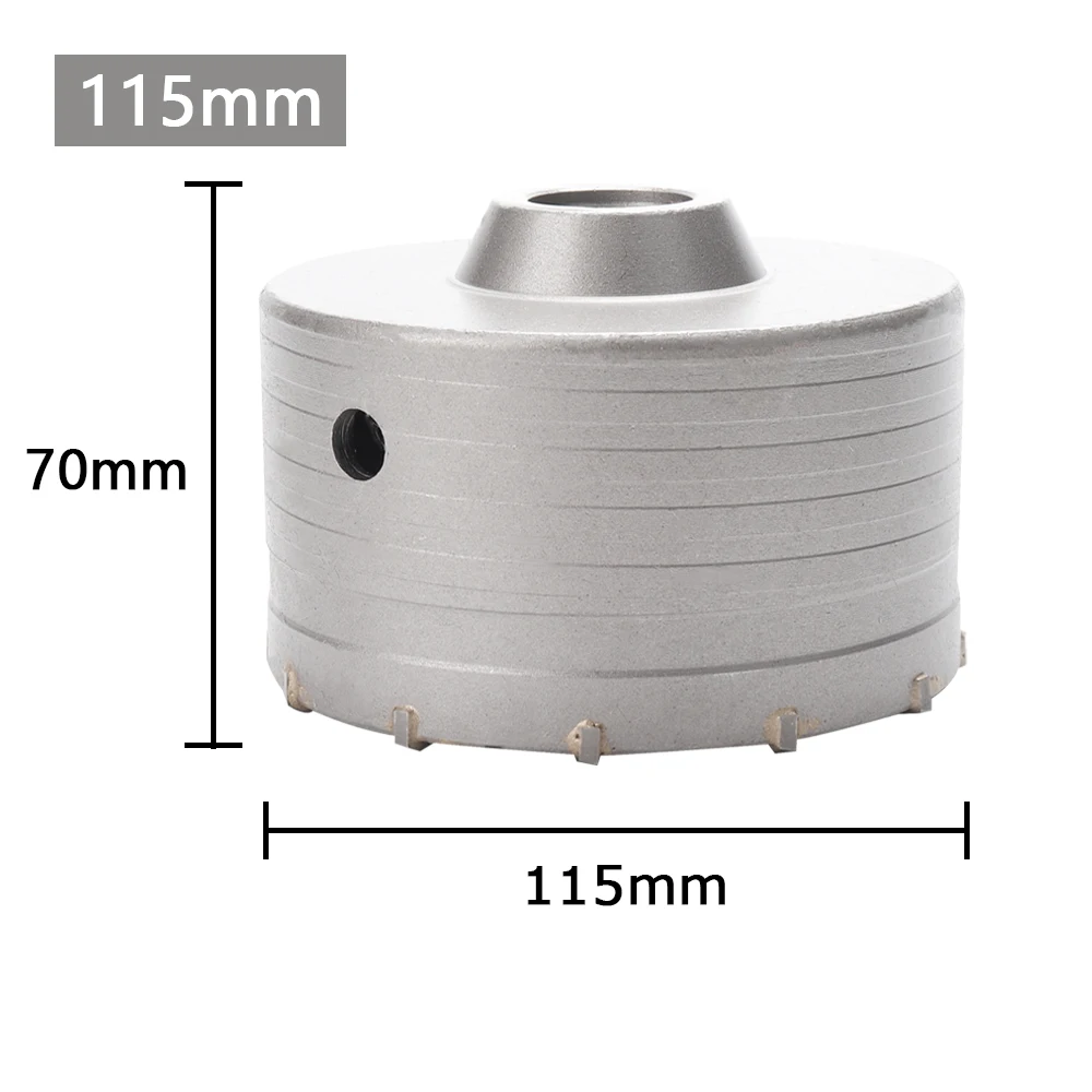 1Pc 30-150mm Boren kroon voor Betonnen Muur Gatenzaag SDS PLUS Hamerboor set met Ronde As Cement Steen Cutter Tool