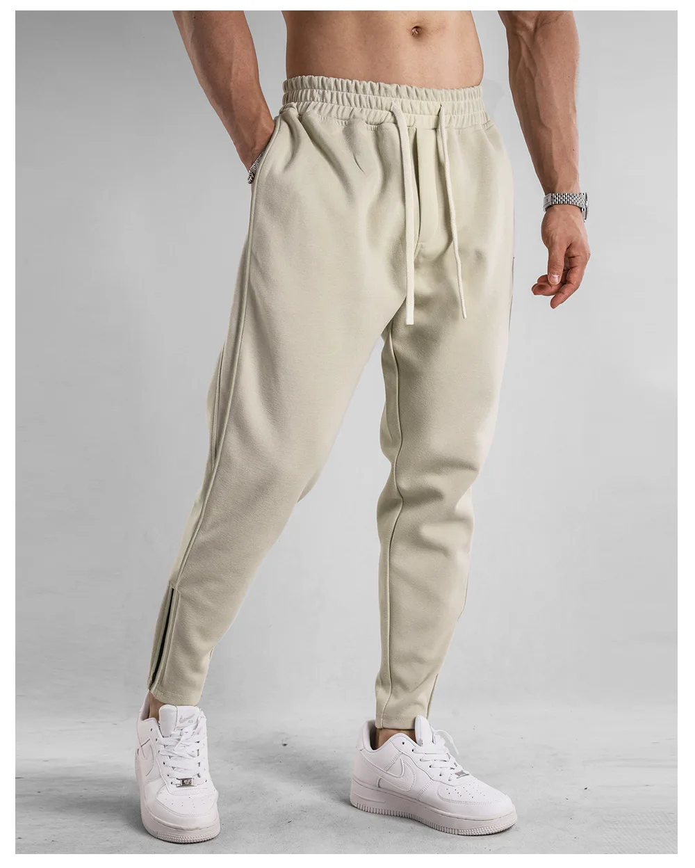 Neue Einfarbig Jogginghose Lässige Workout Hosen Herbst 1/2Pcs Leichte Cargo Hosen Outdoor Gym Fitness Kordelzug Hosen – Detail 6